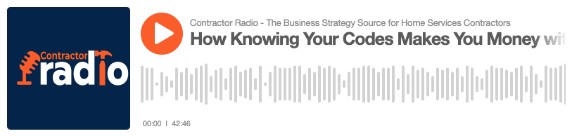 Contractor Radio: How knowing your codes makes you money